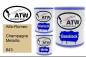 Preview: Alfa-Romeo, Champagne Metallic, 843: 1L Lackdose + 1L Klarlack + 500ml Härter - Set, von ATW Autoteile West.